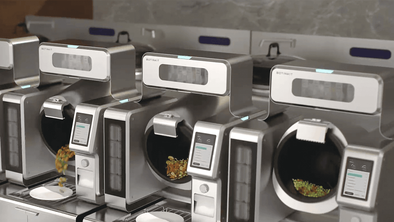 BOTINKIT 世界初のロボット光学+AIを搭載した調理ロボット